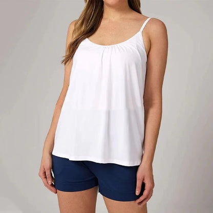 Loose-fitting Tank Top With Built-in Bra