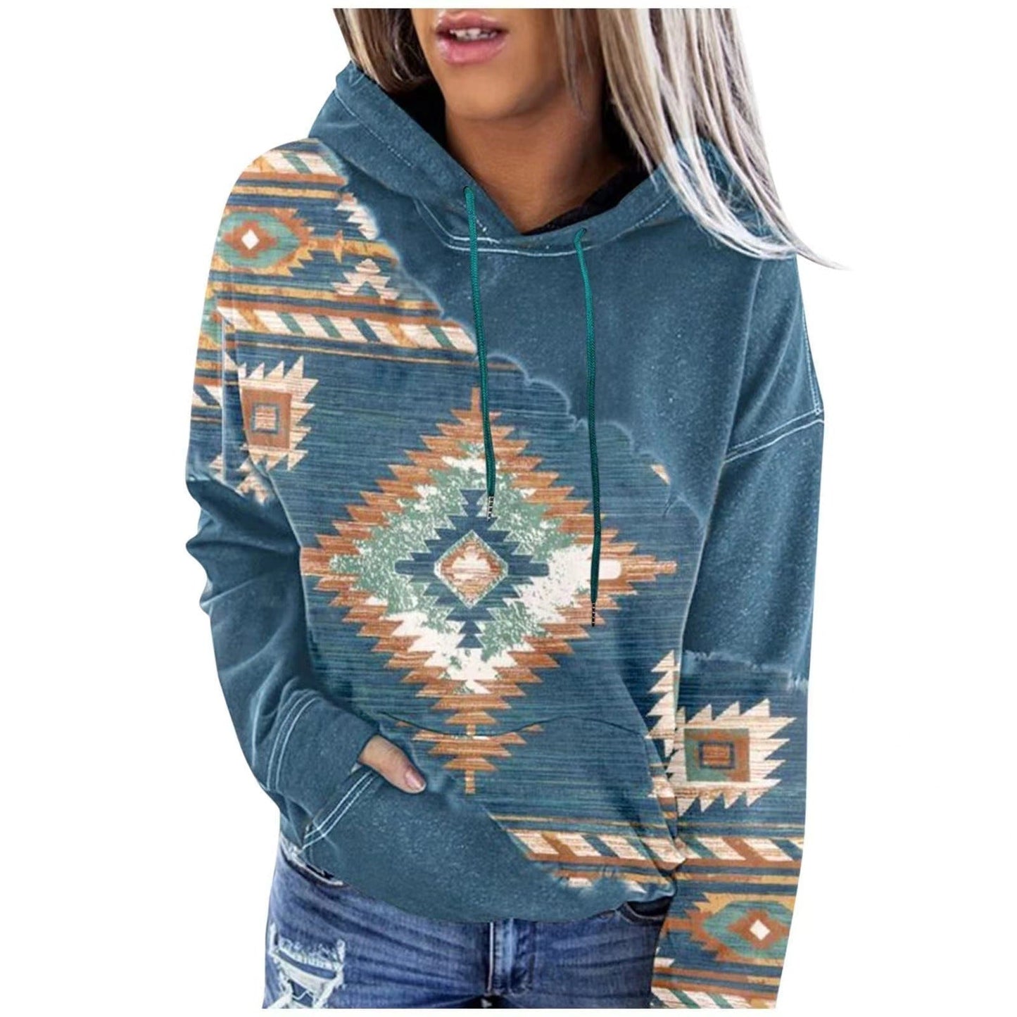 Women's Print Hoodie Top