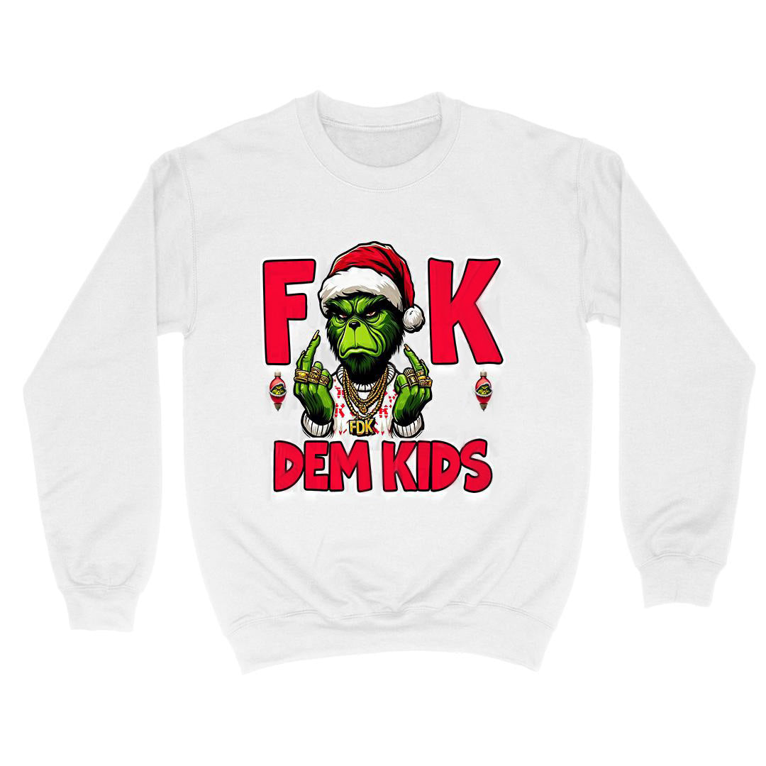 Christmas F Dem Kids Sweatshirt