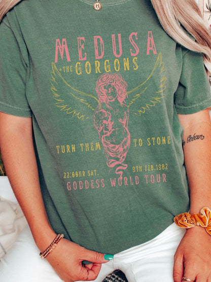 Déesse grecque Medusa Tee T-shirt de bande vintage