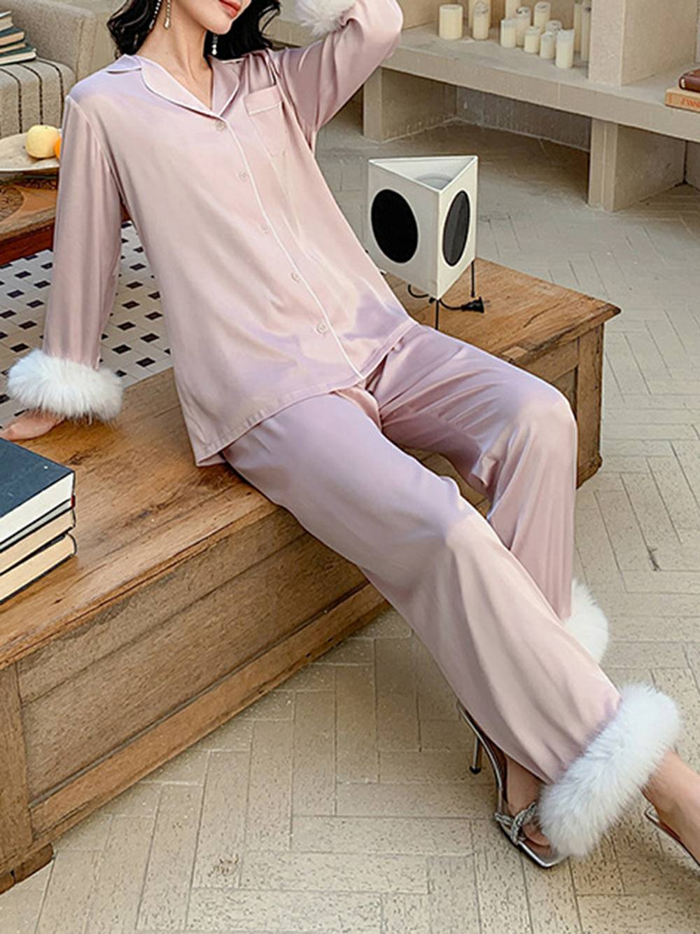 Danica Pajama Set-Baby Pink