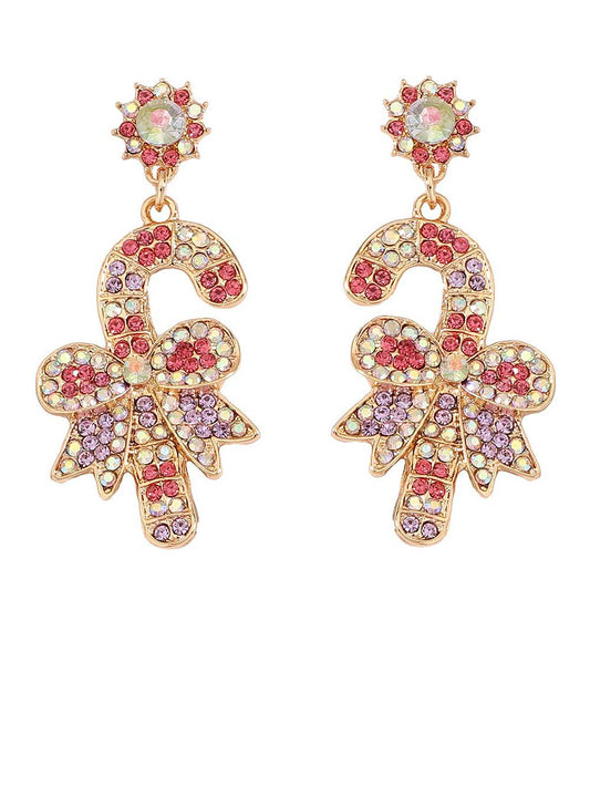 Boucles d'oreilles en forme de canne à sucre