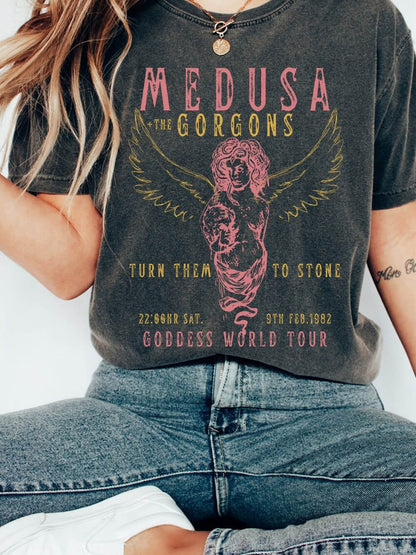 Græsk gudinde Medusa Tee Vintage Band T-shirt