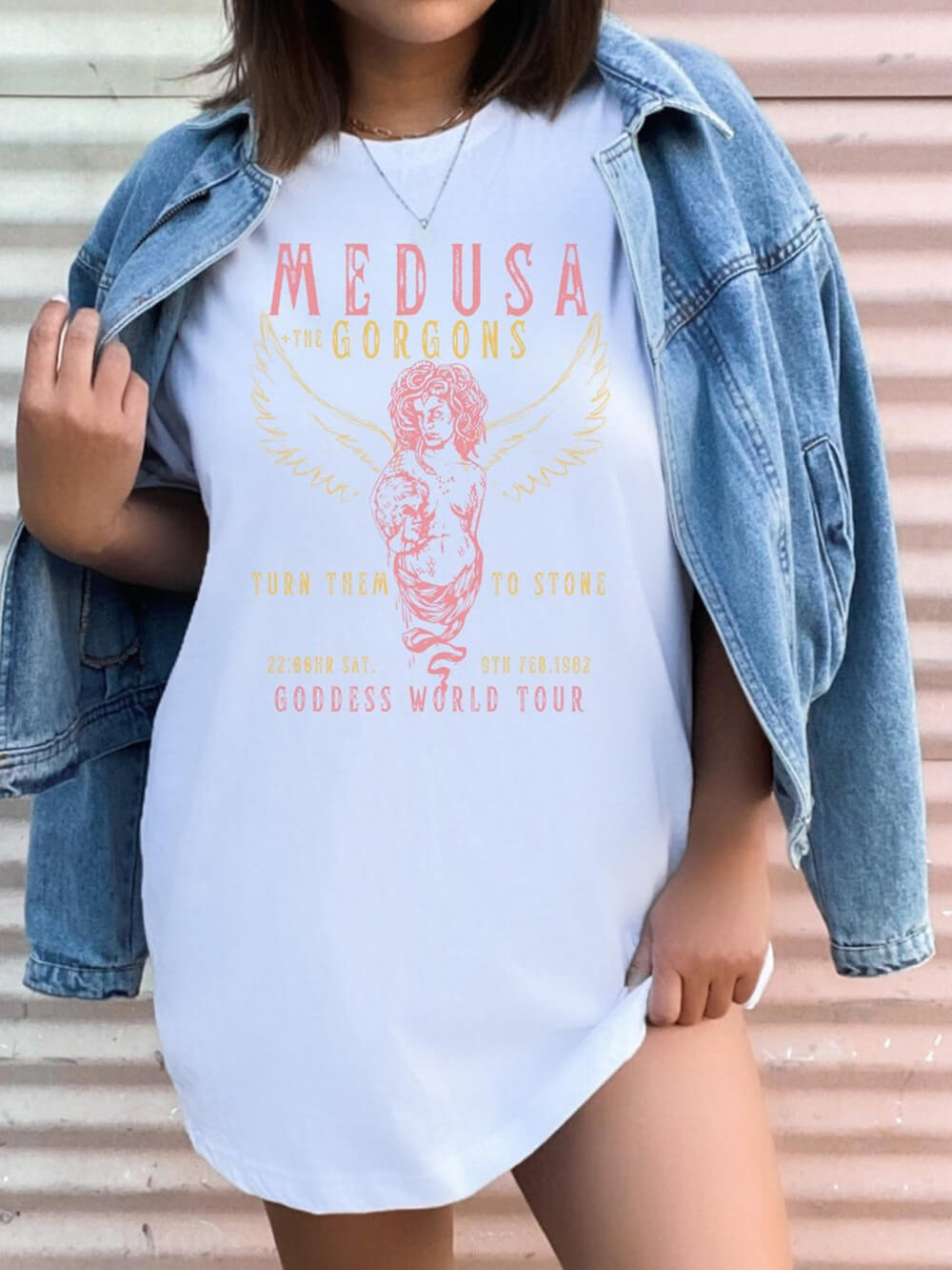 Déesse grecque Medusa Tee T-shirt de bande vintage