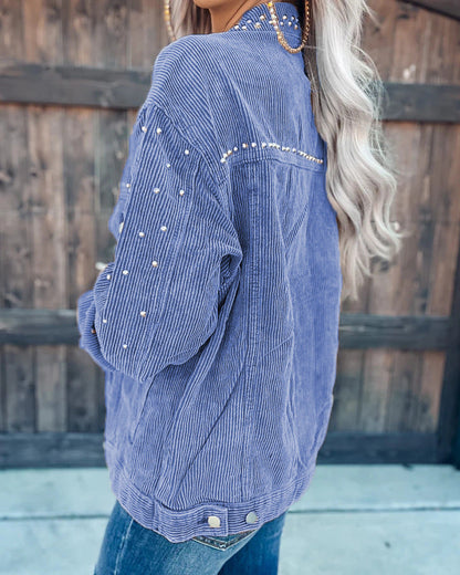 Studded Corduroy Jacket