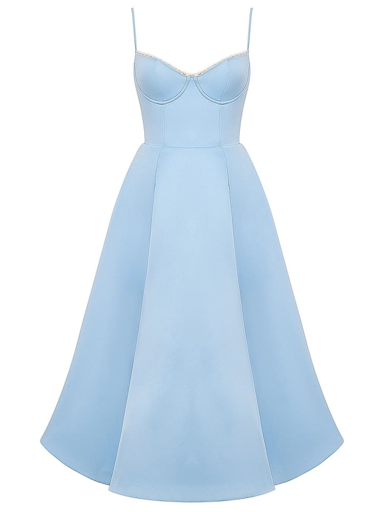 Μίντι Φόρεμα Cinderella Blue Tulle