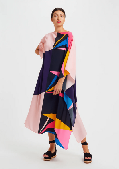 Caftan haut de gamme en toile colorée