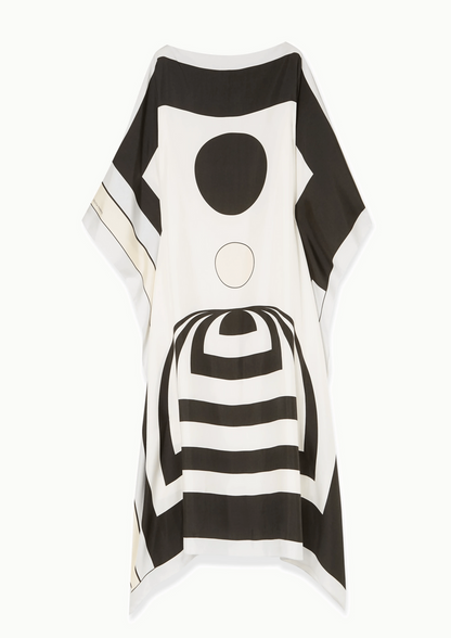 Contrast Monochrome Kaftan