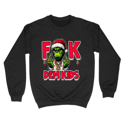 Christmas F Dem Kids Sweatshirt