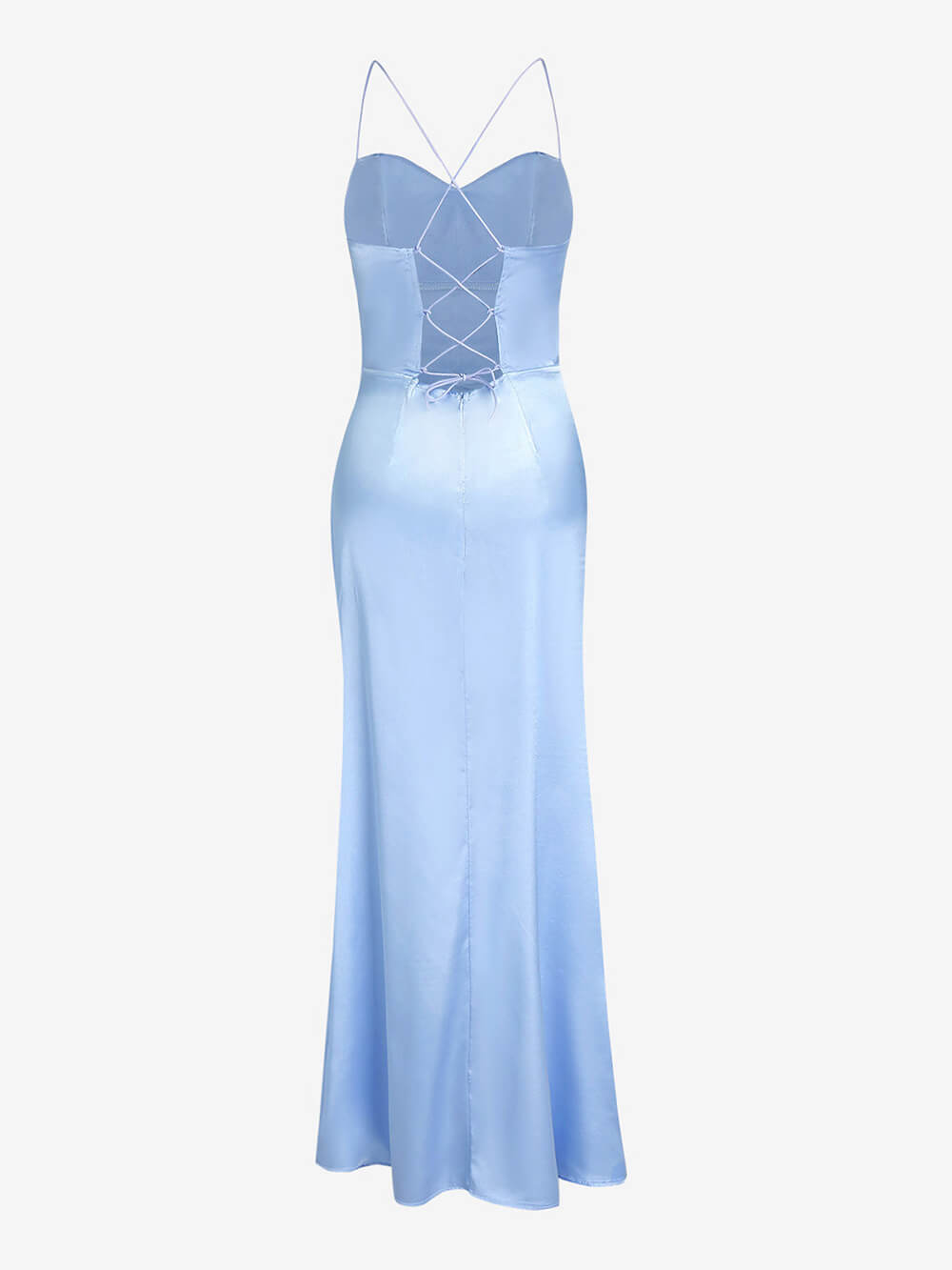 Prigludusi Satin Maxi suknelė