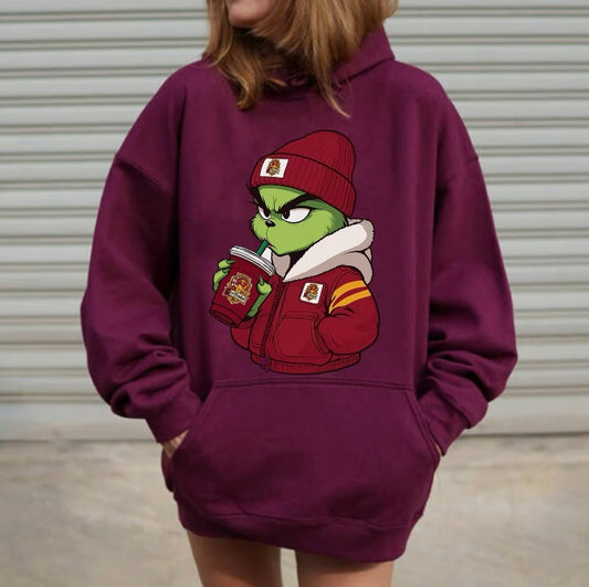 Sudadera con capucha con personajes de películas navideñas