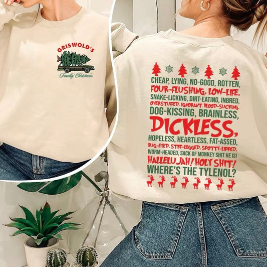 Sweat-shirt sans bite pour les vacances de Noël de Griswold's National Lampoon