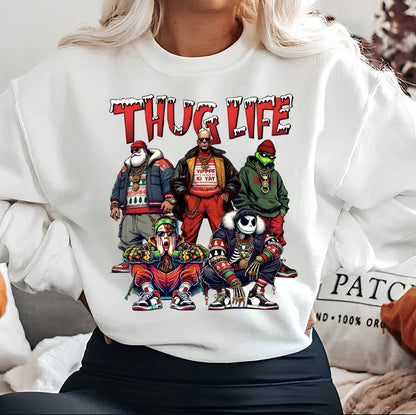 Weihnachts-Thug Life-Filmcharakter-Sweatshirt