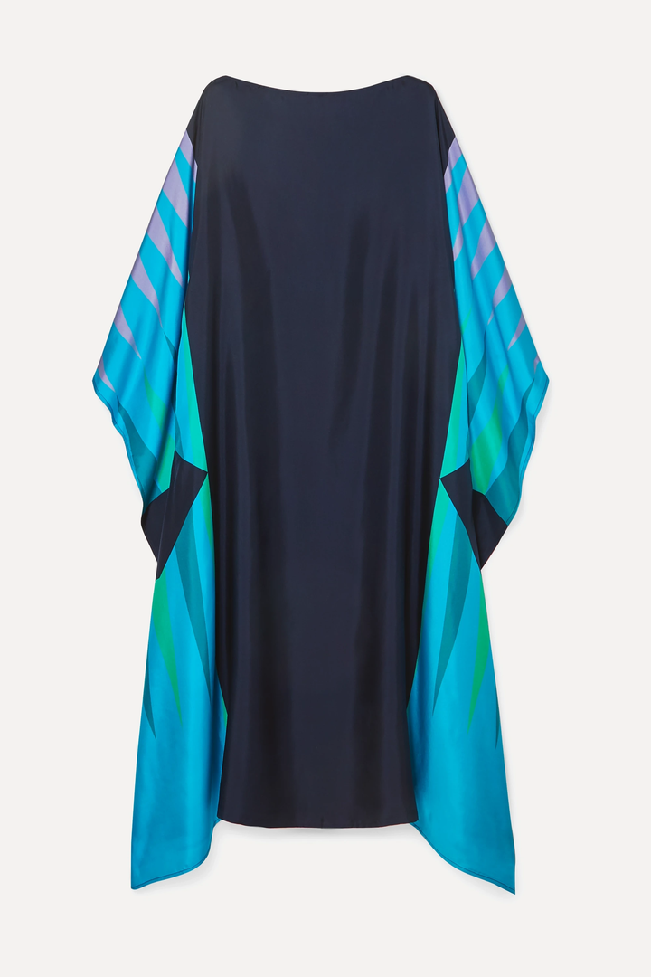 Kaftan aus Crêpe „Sky Wings“