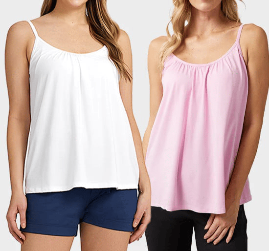 Loose-fitting Tank Top With Built-in Bra