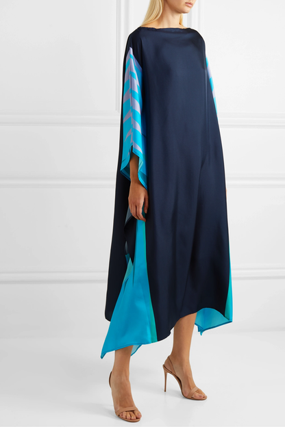 Kaftan aus Crêpe „Sky Wings“