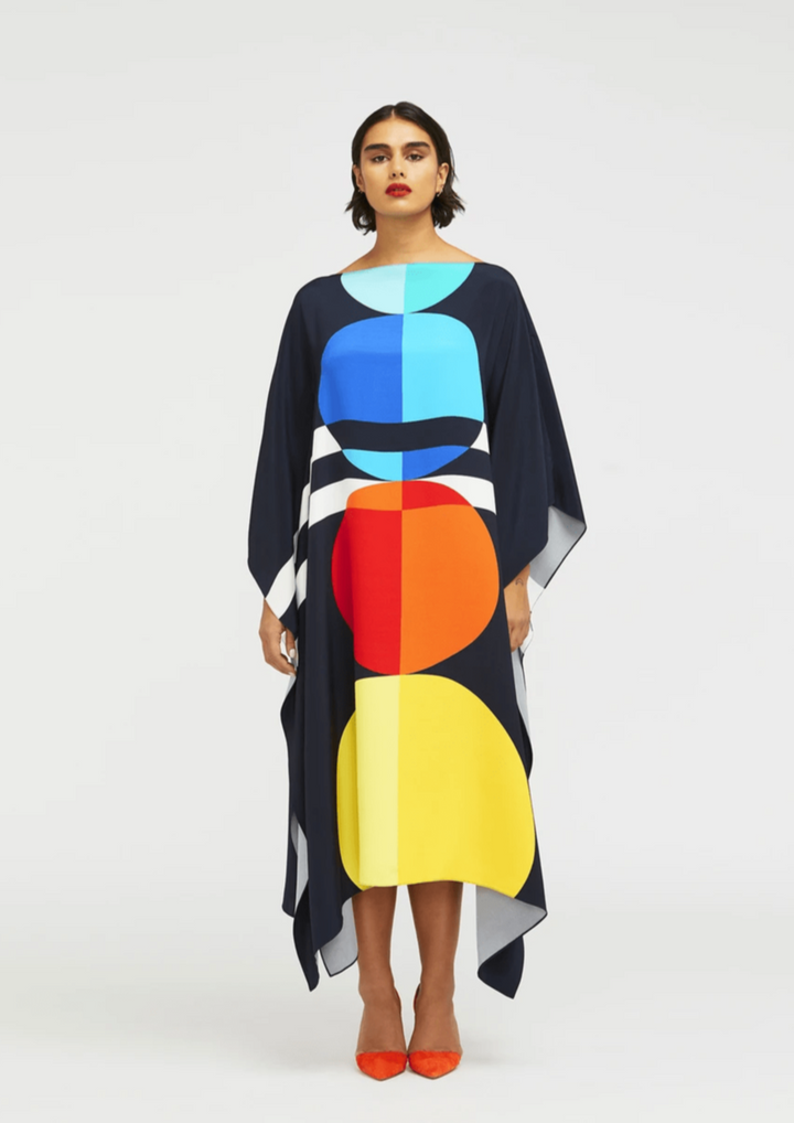 Geometrický Luxe Kaftan