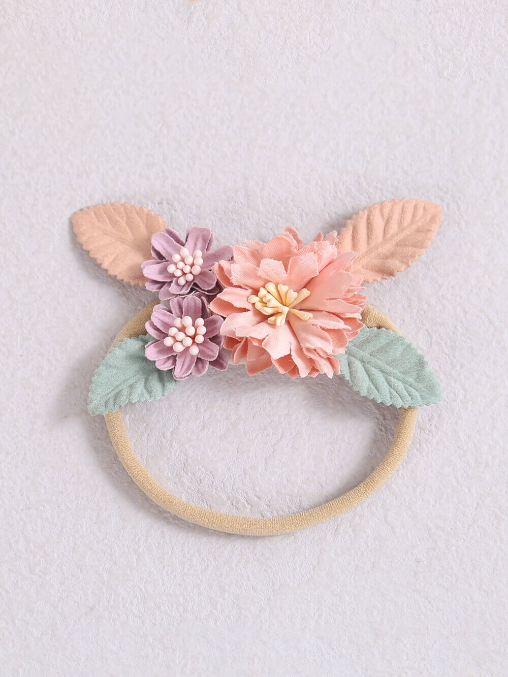 Baby Floral Headband Honey Gold Flowers Crown