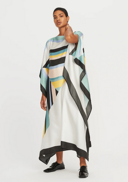 Bunter Kaftan mit Geometrie