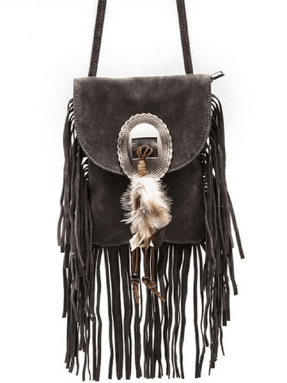 Western Crossbody kabelka s třásněmi