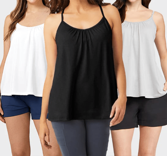 Locker sitzendes Tanktop mit integriertem BH