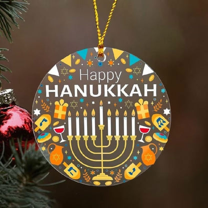 Adorno Acrílico Navidad Hanukkah