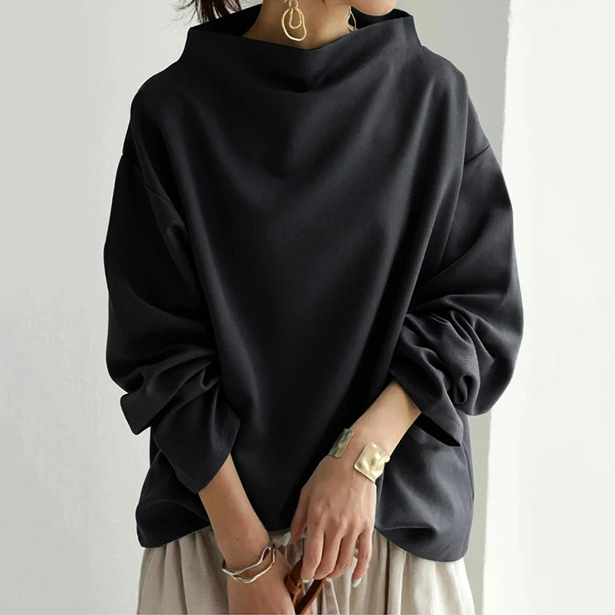 Stylish Long-Sleeved Sweater