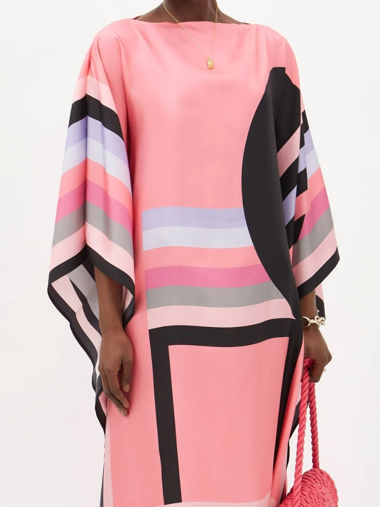 Jolie en rose : caftan pour femme