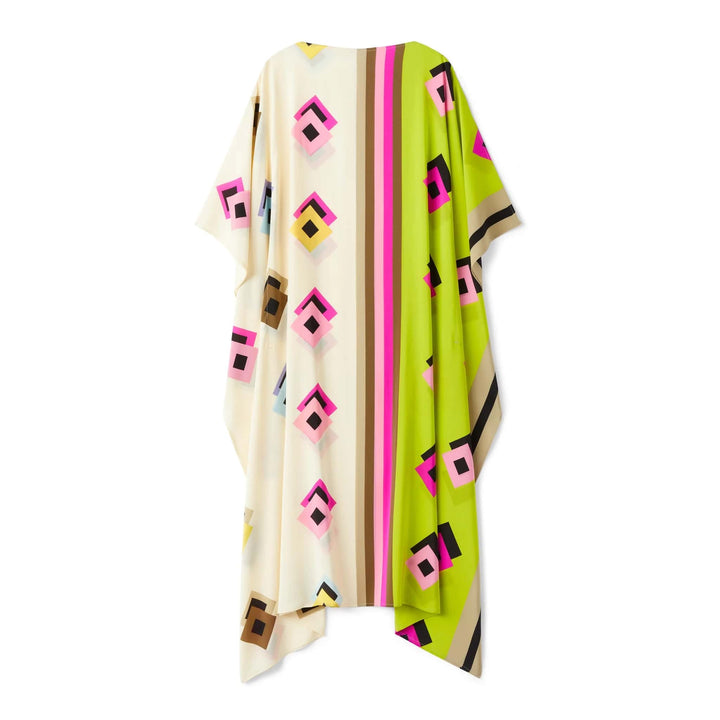 Caftan pour femme à motif géométrique