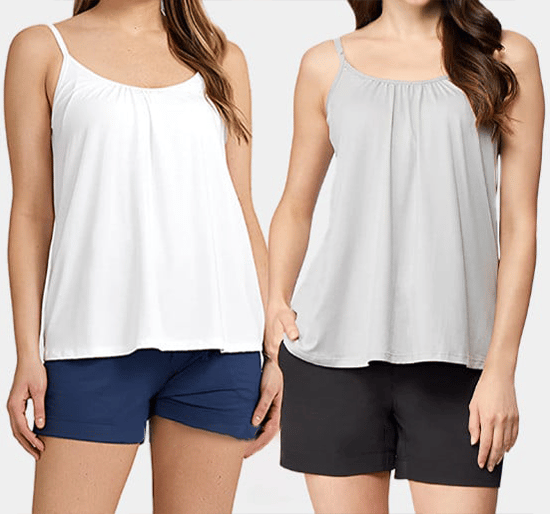 Loose-fitting Tank Top With Built-in Bra