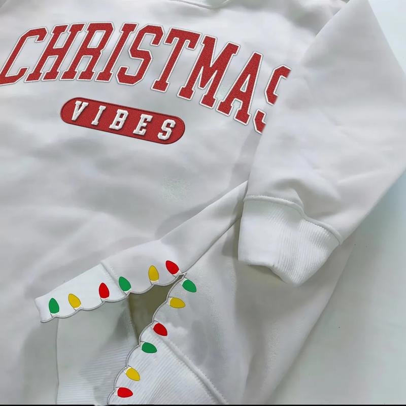 Christmas Vibes Side Lights Cut-Out Sweatshirt