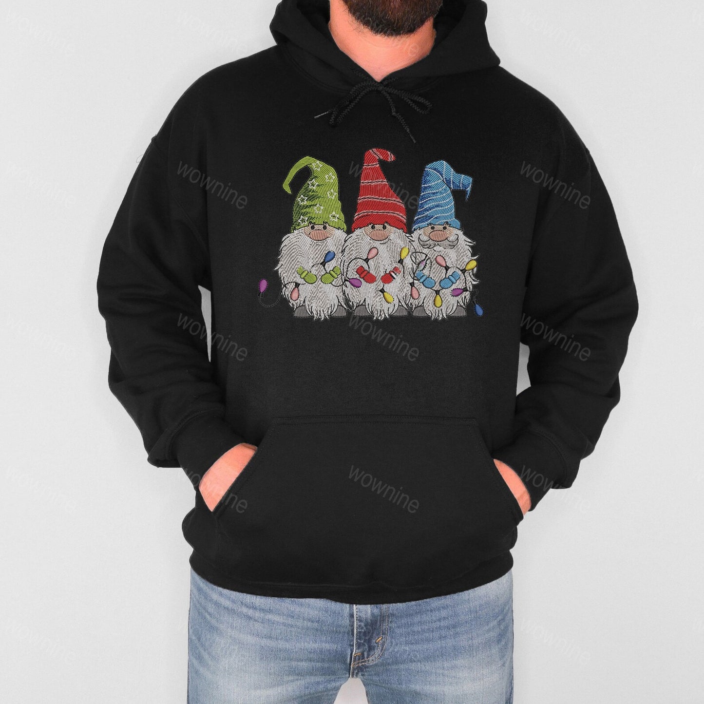 Christmas Snowman Embroidered Sweatshirt