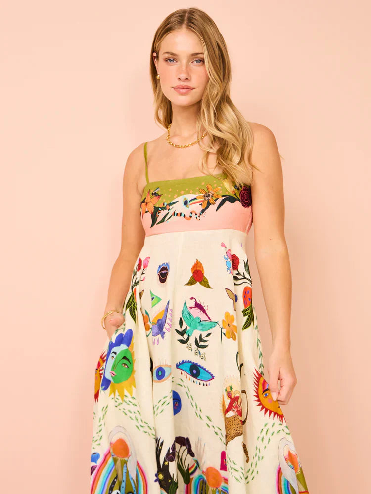 Robe d'été Evergreen multicolore