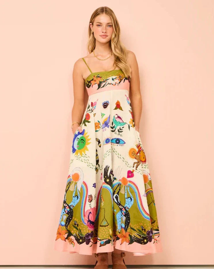 Robe d'été Evergreen multicolore