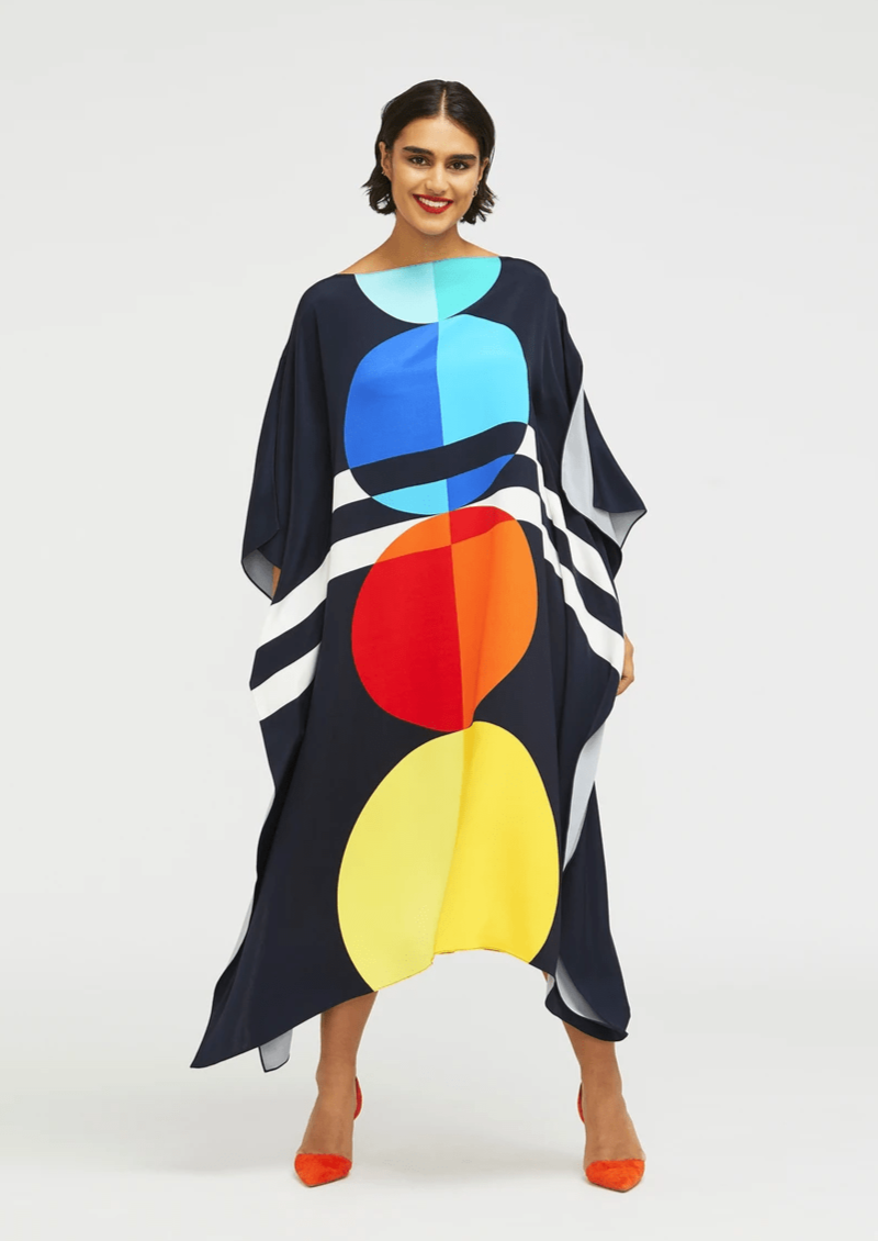 Geometrisk Luxe Kaftan