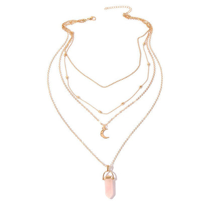 Crystal Quartz Healing Pendant Necklace