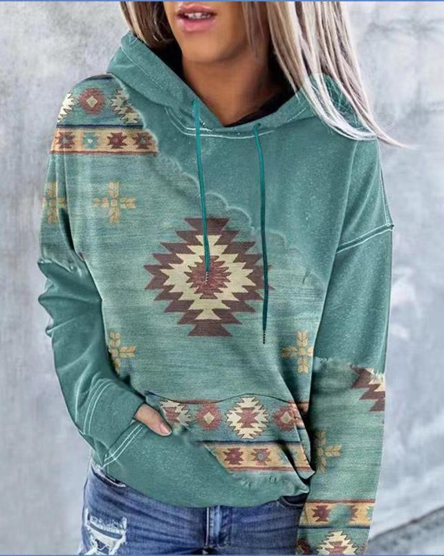 Women's Print Hoodie Top