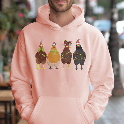 Embroidered Christmas Chicken Sweatshirt