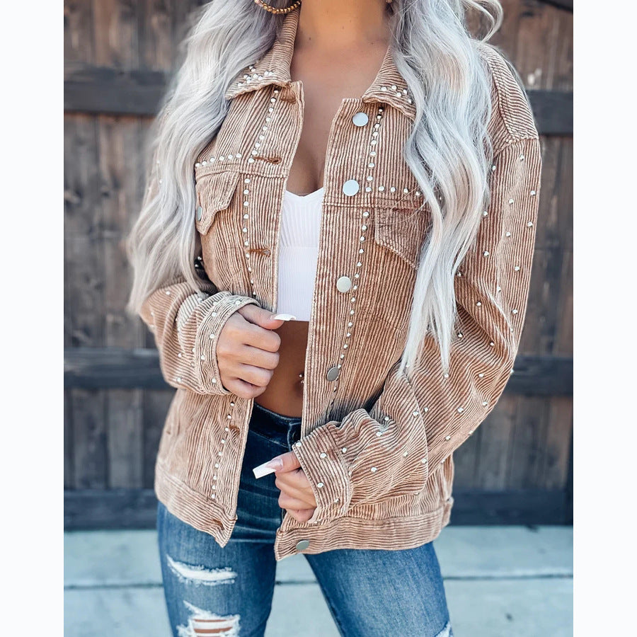 Studded Corduroy Jacket