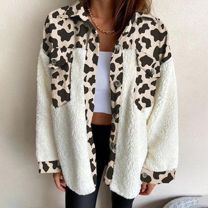 Plaid Leopard Jacket