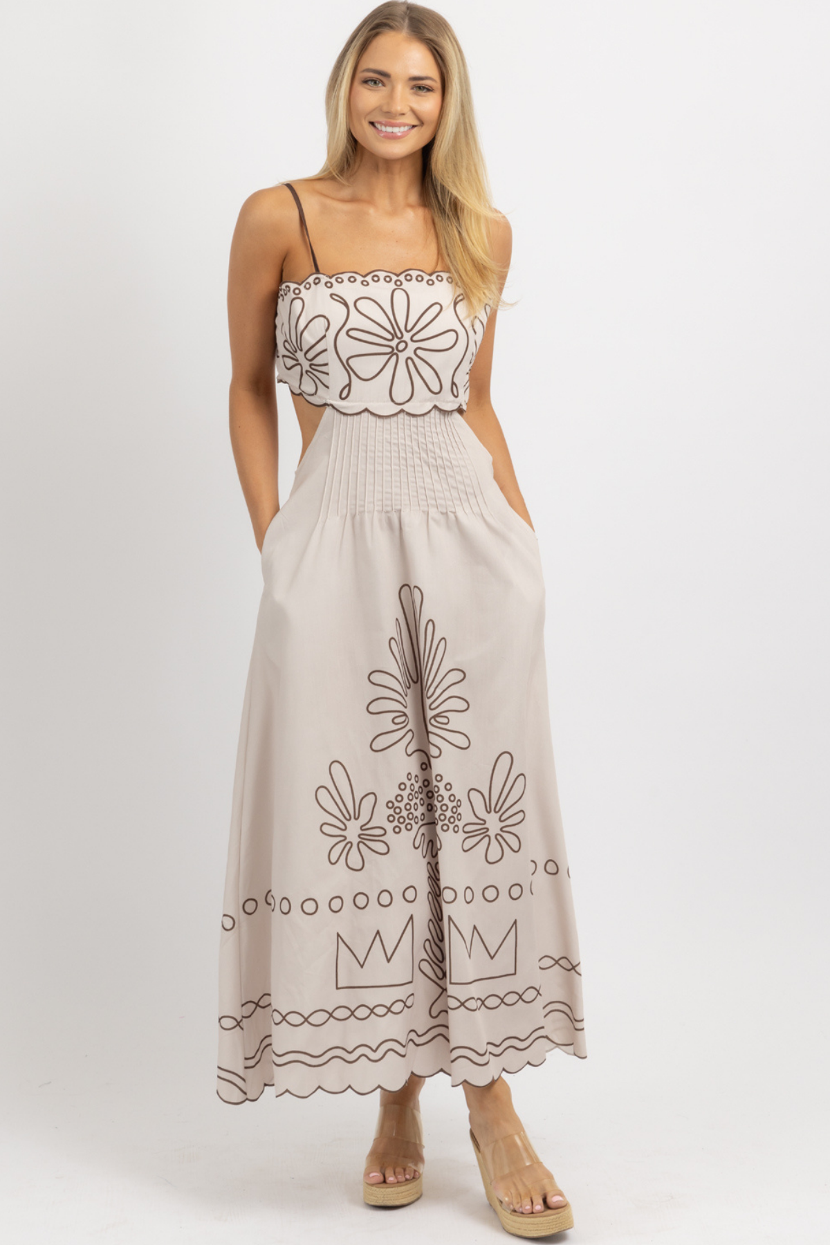 PICKING PETALS MAXI DRESS