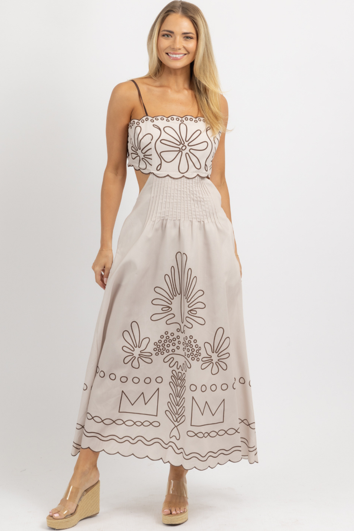 PICKING PETALS MAXI DRESS