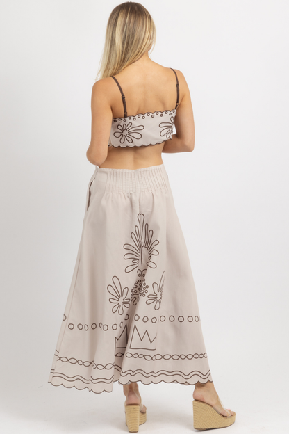 PICKING PETALS MAXI DRESS