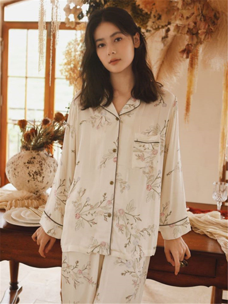 Tribute Satin Floral Sleepwear komplektas