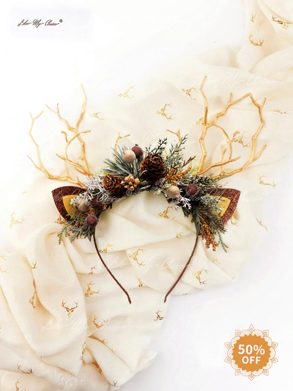 Pine Cone Christmas Reindeer Headband | LikeMyChoice®