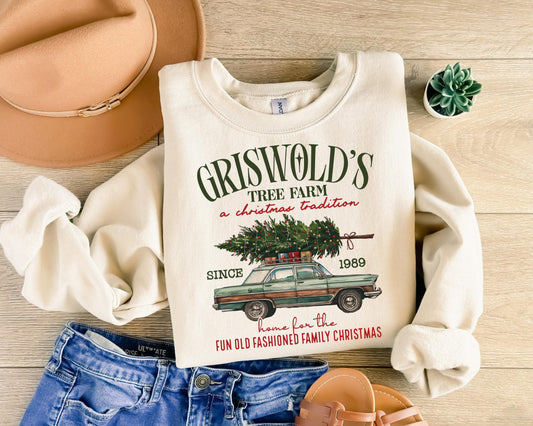 Sweat-shirt de Noël de Griswold, Famille de Noël, Cadeau de Noël, Pull d’arbre