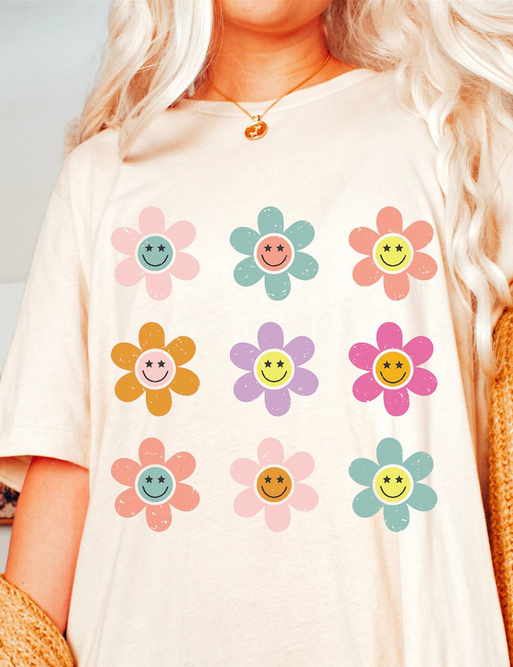 Smilende tusindfryd Graphic Basic Tee