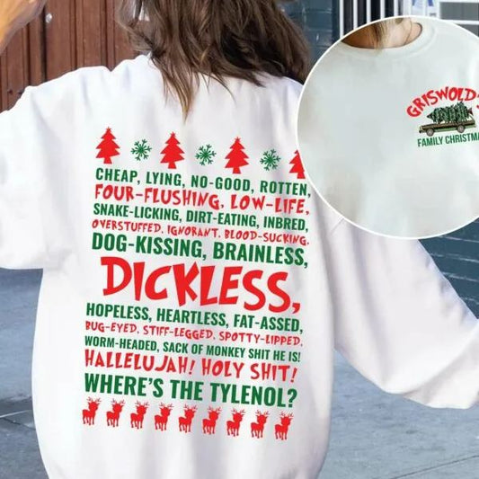 Chemise de Noël de la famille Griswold, chemise de Noël drôle, sweat-shirt sans bite, chemise Clark Griswold