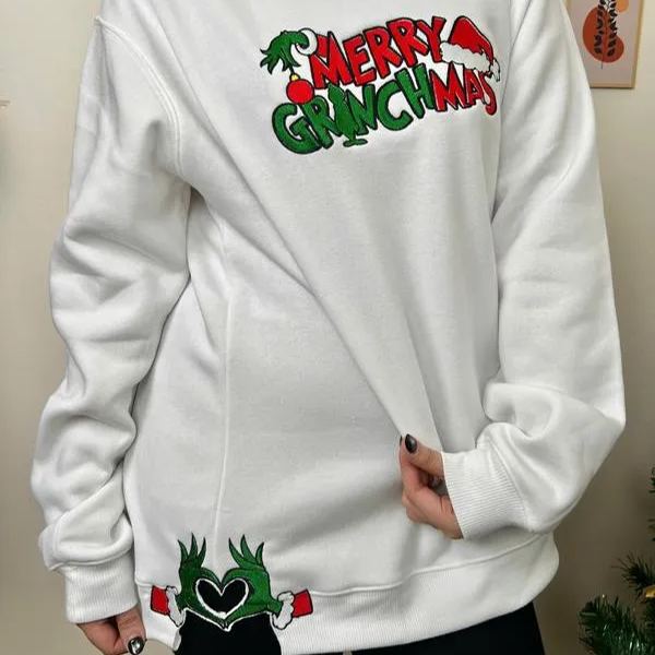 Merry Christmas Side Bow Sweatshirt