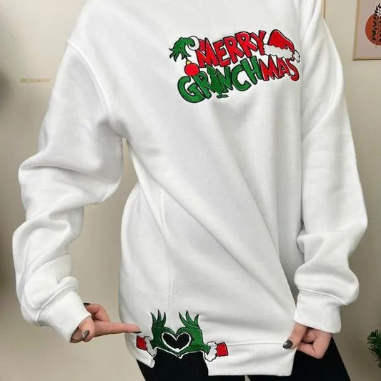 Merry Christmas Side Bow Sweatshirt